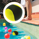 Maxbell Bouncing Ball Sensory Toy Soft Relax Skipping Ball for Games Holiday Outdoor Yellow 60mm