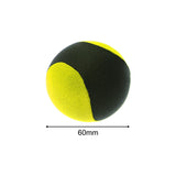 Maxbell Bouncing Ball Sensory Toy Soft Relax Skipping Ball for Games Holiday Outdoor Yellow 60mm