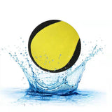 Maxbell Bouncing Ball Sensory Toy Soft Relax Skipping Ball for Games Holiday Outdoor Yellow 60mm