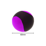 Maxbell Bouncing Ball Sensory Toy Soft Relax Skipping Ball for Games Holiday Outdoor Purple 60mm