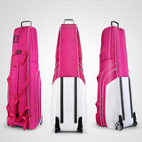 Maxbell Golfs Travel Bag Adjustable Shoulder Straps Carrier Durable Golf Aviation Bag pink