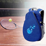 Maxbell Tennis Backpack Portable Tennis Bag for Tennis Racket, Badminton Racquet Dark Blue