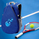 Maxbell Tennis Backpack Portable Tennis Bag for Tennis Racket, Badminton Racquet Dark Blue