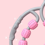 Maxbell Massage Roller Muscle Relaxation Roller Massage Tool for Leg Arm Thigh Pink