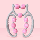 Maxbell Massage Roller Muscle Relaxation Roller Massage Tool for Leg Arm Thigh Pink
