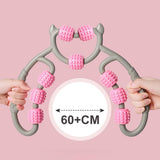 Maxbell Massage Roller Muscle Relaxation Roller Massage Tool for Leg Arm Thigh Pink