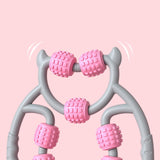 Maxbell Massage Roller Muscle Relaxation Roller Massage Tool for Leg Arm Thigh Pink