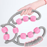 Maxbell Massage Roller Muscle Relaxation Roller Massage Tool for Leg Arm Thigh Pink