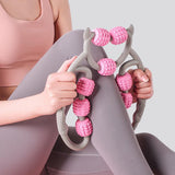 Maxbell Massage Roller Muscle Relaxation Roller Massage Tool for Leg Arm Thigh Pink