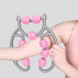 Maxbell Massage Roller Muscle Relaxation Roller Massage Tool for Leg Arm Thigh Pink