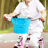 Maxbell Kids Bike Basket Tricycle Basket Travel for Toddlers Bicycle Cargo Rack Bags Blue