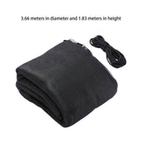 Maxbell Trampoline Replacement Net Safety Enclosure Net Protection Weather Resistant 12ft 6 poles