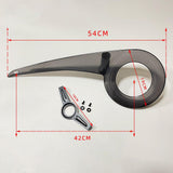 Maxbell Bike Chain Cover Shell 38-40T Bike Chain Protector for Biking Cycling Riding Black Whole Set