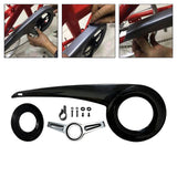 Maxbell Bike Chain Cover Shell 38-40T Bike Chain Protector for Biking Cycling Riding Black Whole Set