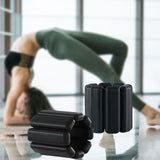 Maxbell 2x Wrist Weights Arm Weights Set for Adults Kids Women Men Strength Training Black 2Pound