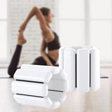 Maxbell 2x Wrist Weights Arm Weights Set for Adults Kids Women Men Strength Training White 1Pound