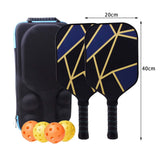 Maxbell Premium Pickleball Paddles Set of 2 Pickleball Rackets with Bag with 4 Balls Style A