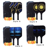 Maxbell Premium Pickleball Paddles Set of 2 Pickleball Rackets with Bag with 4 Balls Style A