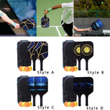 Maxbell Premium Pickleball Paddles Set of 2 Pickleball Rackets with Bag with 4 Balls Style A