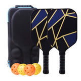 Maxbell Premium Pickleball Paddles Set of 2 Pickleball Rackets with Bag with 4 Balls Style A