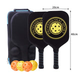 Maxbell Premium Pickleball Paddles Set of 2 Pickleball Rackets with Bag with 4 Balls Style B