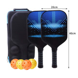 Maxbell Premium Pickleball Paddles Set of 2 Pickleball Rackets with Bag with 4 Balls Style C