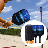 Maxbell Premium Pickleball Paddles Set of 2 Pickleball Rackets with Bag with 4 Balls Style C