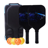 Maxbell Premium Pickleball Paddles Set of 2 Pickleball Rackets with Bag with 4 Balls Style D