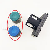 Maxbell Billiard Pool Cue Tip Chalk Storage Chalk Holder for Pocket Chalker Black