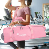 Maxbell Large Yoga Bags Knapsack Yoga Mat Carrier Case for Workout Dancing Women Men pink