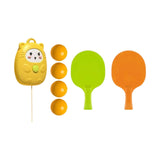 Maxbell Indoor Hanging Table Tennis Trainer Solo Practice Ping Pong Trainer for Kids Yellow 4Ball 2Racket