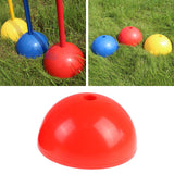 Maxbell Training Marker Football Sign Pole Base for Football Soccer Practice Skating Red Normal