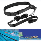 Maxbell Swim Resistance Tether Stationary Swimming for Adults Professionals Athletes Black