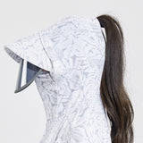 Maxbell Women Sun Protection Hoodie Sunproof Cooling Shirt for Running Summer Riding 2XL White