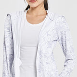 Maxbell Women Sun Protection Hoodie Sunproof Cooling Shirt for Running Summer Riding 2XL White