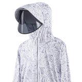 Maxbell Women Sun Protection Hoodie Sunproof Cooling Shirt for Running Summer Riding 2XL White