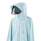 Maxbell Women Sun Protection Hoodie Sunproof Cooling Shirt for Running Summer Riding 3XL Light Blue