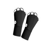 Maxbell 1 Pair Summer Golf Half Finger Gloves Ice Silk Material Stretchable Portable Black