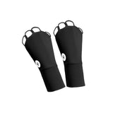 Maxbell 1 Pair Summer Golf Half Finger Gloves Ice Silk Material Stretchable Portable Black