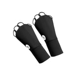 Maxbell 1 Pair Summer Golf Half Finger Gloves Ice Silk Material Stretchable Portable Black