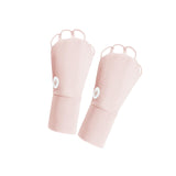 Maxbell 1 Pair Summer Golf Half Finger Gloves Ice Silk Material Stretchable Portable Pink