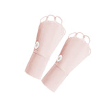 Maxbell 1 Pair Summer Golf Half Finger Gloves Ice Silk Material Stretchable Portable Pink