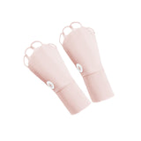 Maxbell 1 Pair Summer Golf Half Finger Gloves Ice Silk Material Stretchable Portable Pink