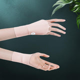 Maxbell 1 Pair Summer Golf Half Finger Gloves Ice Silk Material Stretchable Portable Pink