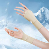 Maxbell 1 Pair Summer Golf Half Finger Gloves Ice Silk Material Stretchable Portable Beige