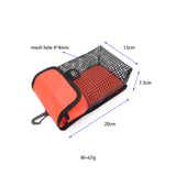 Maxbell Scuba Diving Gear Storage Bag Snorkeling Equipment Holder Mesh Pocket Large Mesh Fluorescent Red