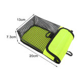 Maxbell Scuba Diving Gear Storage Bag Snorkeling Equipment Holder Mesh Pocket Large Mesh Fluorescent Yellow