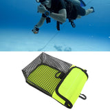 Maxbell Scuba Diving Gear Storage Bag Snorkeling Equipment Holder Mesh Pocket Large Mesh Fluorescent Yellow