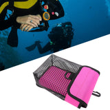 Maxbell Scuba Diving Gear Storage Bag Snorkeling Equipment Holder Mesh Pocket Large Mesh Fluorescent Pink