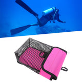 Maxbell Scuba Diving Gear Storage Bag Snorkeling Equipment Holder Mesh Pocket Large Mesh Fluorescent Pink